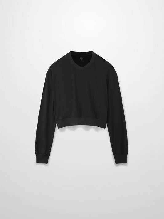 CROPPED TEE-BLACK-0