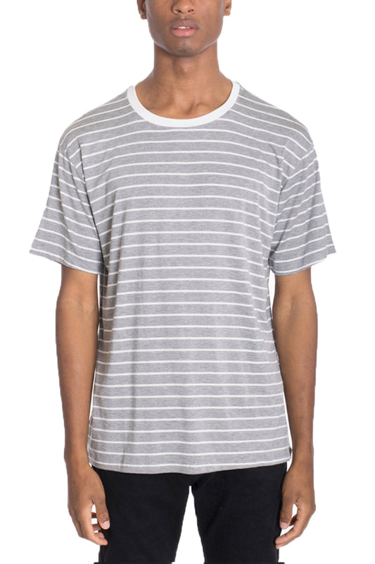 Cotton Stripe Tee-0