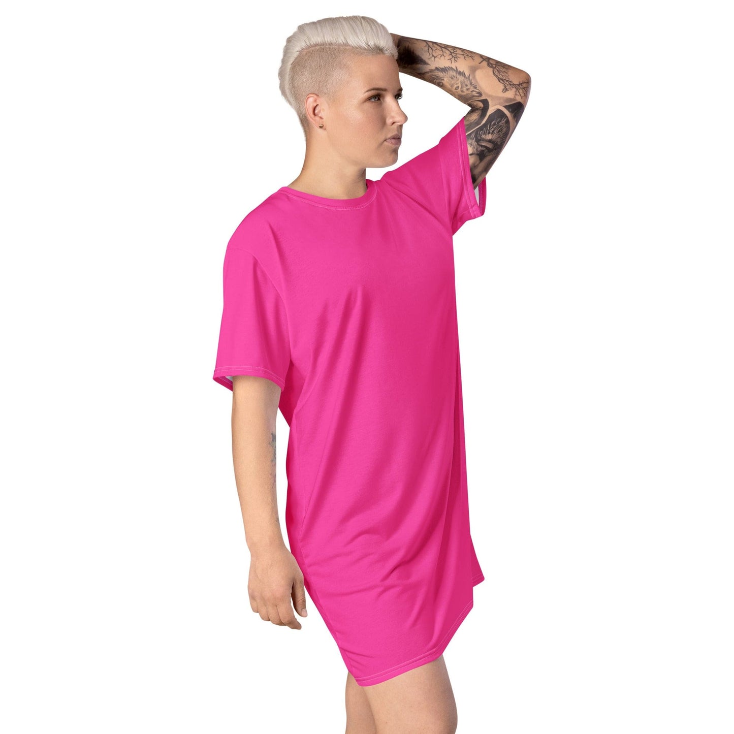 Womens Graphic T-shirt Dress-3