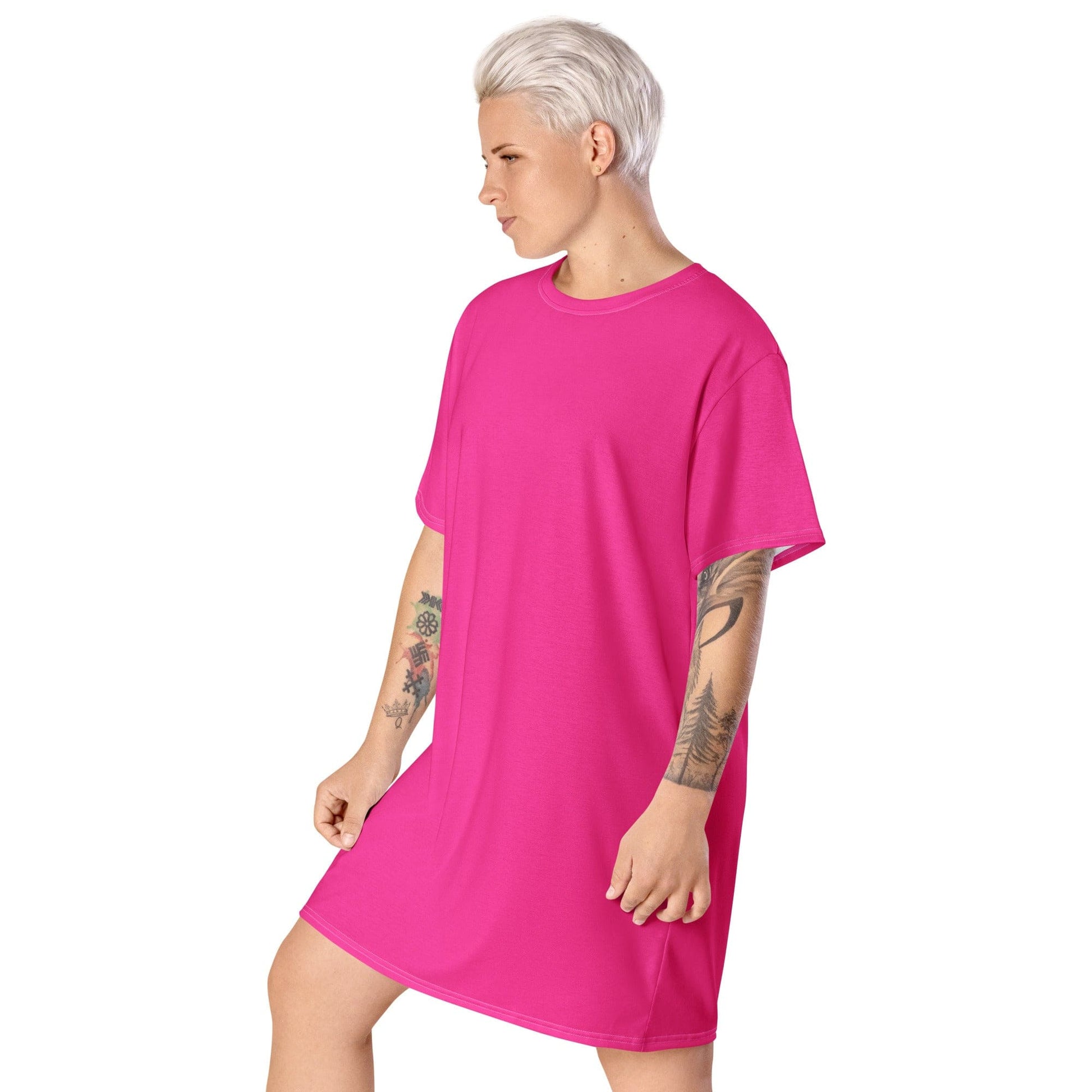 Womens Graphic T-shirt Dress-2